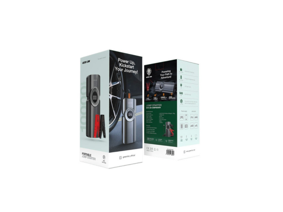 Green Lion Portable Jump Starter - Black (12,000mAh) Green Lion Portable Jump Starter - Black (12,000mAh)